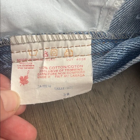 French Dressing | Vintage Denim Skirt with Yellow and Black Plaid Accents Sz 38 - Picture 9 of 11